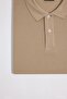 Men's Big Size 100% Cotton Plain Pique Short Sleeve Stone Polo Collar T-Shirt - 3