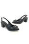 Feles Buckle Detail Open Back Classic Women's Heeled Shoes BLACK - 2