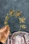 Honey Color Star Stone Bridal Henna Crown and Bridal Hair Accessory - 3