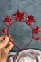 Red Star Stone Bridal Henna Crown and Bridal Hair Accessory - 4