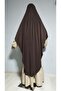 Full Length Oval Tie-Up Sandy Souffle Khimar Hijab Ready Scarf Suitable for Hajj Umrah - 2