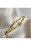 Women's Steel Bracelet High Quality Ellipse Enamel Detail Tarnish-Resistant Handcuff Bracelet