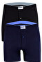 مجموعة من 2 بوكسر رجالي من القطن الممشط بنسبة 100% من Star - قماش مريح قابل للتنفس بأزرار - 4