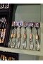 Esterhomedecor 6-Piece Crystal Model Ice Cream Spoon Gold