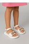 Girl's Orthopedic Sole Summer Stone Beaded White Sandals - White