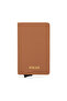 Pietro Italian Leather Popup Card Holder Brown