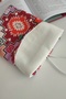 Ethnic Patterned Linen Book Cover 2 Compartments Book Lover Gift - 7