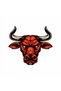 Angry Bull Sticker 10X10 cm Colorful Sticker