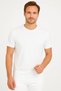 Unisex Slim Fit Slim Fit Soft Textured Black Crew Neck Basic T-Shirt - 5