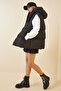 Black Inflatable Oversize Vest - Hooded Lrv0032 - 2