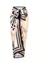French-Inspired Shaping Draped Swimwear Pareo 2-Piece Set, Adjustable Strap, Stylish and Slimming Effect - 3