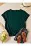 V Neck Regular Fit Plain T-Shirt - 2