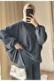 9033 - 2 Thread Soft Washed Casual Basic Women's Sweatshirt