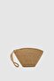 Rome Handmade Straw Clutch Bag Mink - 4