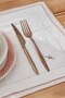 Lole Fabric Serving Presentation Napkin 45X45 Cream-Salmon - 7