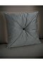 Decorative Patterned Throw Pillow Case with Buttons - 2