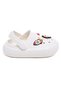 Cream Jibbitz Slingback Clogs
