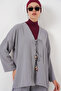 Women's Ayrobin Kimono Pants Double Set 6739 - Gray - 2