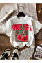 Women's Leopard Ribbon Printed Set of 3 Cotton Oversize T-Shirts - 3