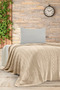 Mery Knitwear Bedspread Single 180 X 230 cm Stone