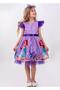 Mermaid Patterned Tulle Detailed Girl's Party Dress - 2