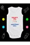 No Cotton Trouble My Grandma Will Handle It Printed Combed Cotton Baby Bodysuit with Snap Fasteners Badi Zıbın Syaah121