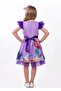 Mermaid Patterned Tulle Detailed Girl's Party Dress - 4