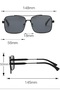 Men's Polarized Glass Metal Frame Sunglasses - 3