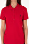 Women's Red Basic Polo Neck T-Shirt 50300830-Vr030 - 6