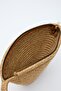Rome Handmade Straw Clutch Bag Mink - 7