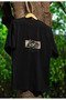 Fake Printed Unisex Circle Neck Cotton Oversize Fit Short Sleeve T-Shirt - 2