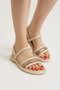 Orthopedic Cream Women's Sandals Comfortable Women's Sandals Puff Sandals Anatomical Women's Sandals - 3
