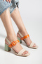 Women's Daily Buckle Heeled Sandals - 2
