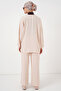 Women's Ayrobin Kimono Trousers Double Set 6739 - Cream - 6