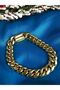 Men's Steel Bracelet - 10mm Gourmet Model Yellow Color, in a Lighted Box, Gift for Lover, Spouse, Father - 3