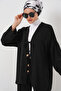 Women's Ayrobin Kimono Trousers Double Set 6739 - Black - 2