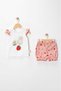 Strawberry Printed Baby Girl Summer Shorts Bottom Top 2-Piece Set