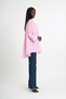 Plus Size Casual Striped Summer Shirt – Pink - 6