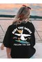 Unisex Ride the Wave Printed Combed Cotton Oversize T-Shirt - 2