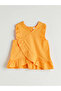 Lcw Kids Orange Crew Neck Basic Girls Blouse and Shorts 2-Pack - 2