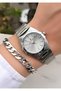 Original Invoice Waterproof Women's Wrist Watch with Bracelet Gift - 3