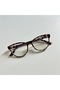 Flowers Leopard Women's Cateye Blue Block Eyeglasses