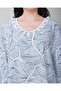 Ladies Printed Jalabiya – with Tassels on the Sleeves - 5