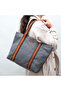 Design 05 Canvas - Leather Women's Smoked Shoulder Bag