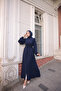 Balloon sleeve with buttons and belt medine silk ferace - 7