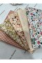 Cotton Fabric Set, Sewing Fabrics Tiny Patterned Set of 5 50X110 cm - 2