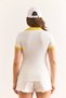 Women's Ecru Yellow Polo Neck Color Detailed Flexible Cotton Blouse Blz-19002920 - 2