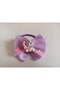 Girl's Heart Star Plastic Crown & Pompom Feathered Stone Elastic Buckle - 4