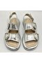 Exclusive Siesta Silver Genuine Leather Women's Sandals - 3