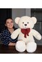 Cute Plush Confused Bear with 100 Bow Ties - Special Gift for Your Sweetheart